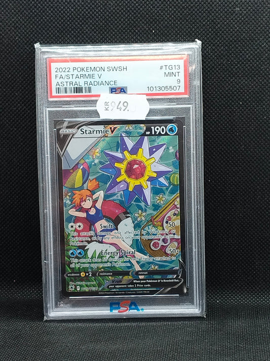 Pokémon Starmie V FA TG13 Astral Radiance (2022) – PSA 9 (Mint)
