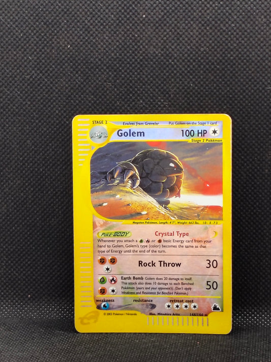 Pokémon Golem Holo – Skyridge (2003) – Raw