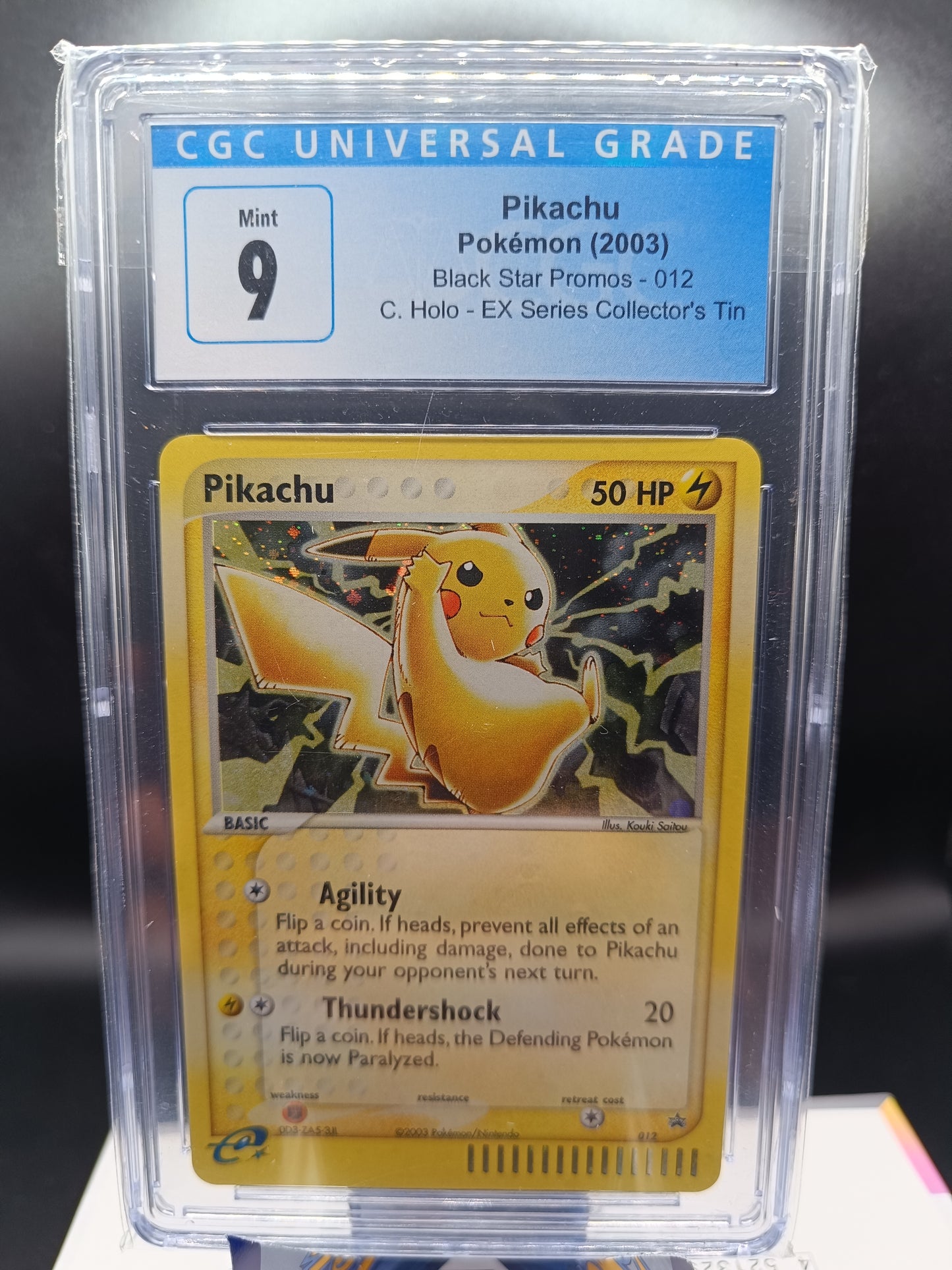 Pikachu [Holo] #12 Pokemon Promo cgc 9 - Qubimon.dk