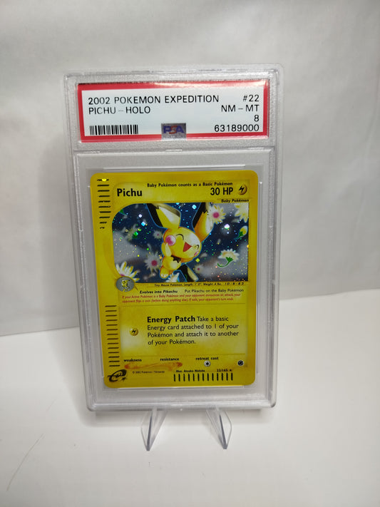 2002 POKEMON EXPEDITION PICHU-HOLO NM-MT 8