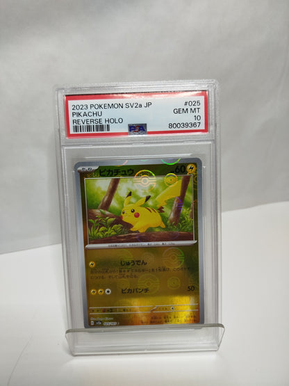 2023 POKEMON SV2A JP PIKACHU REVERSE HOLO GEM MT 10