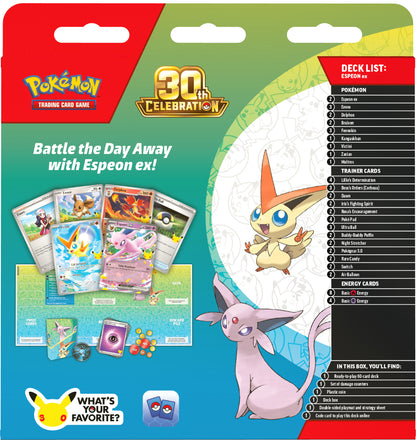 Pokémon TCG: 30th Celebration Battle Deck – Espeon ex FORUDBESTILLING