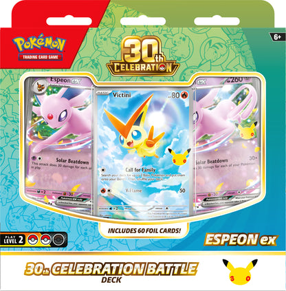 Pokémon TCG: 30th Celebration Battle Deck – Espeon ex FORUDBESTILLING