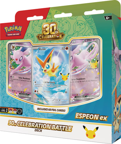 Pokémon TCG: 30th Celebration Battle Deck – Espeon ex FORUDBESTILLING