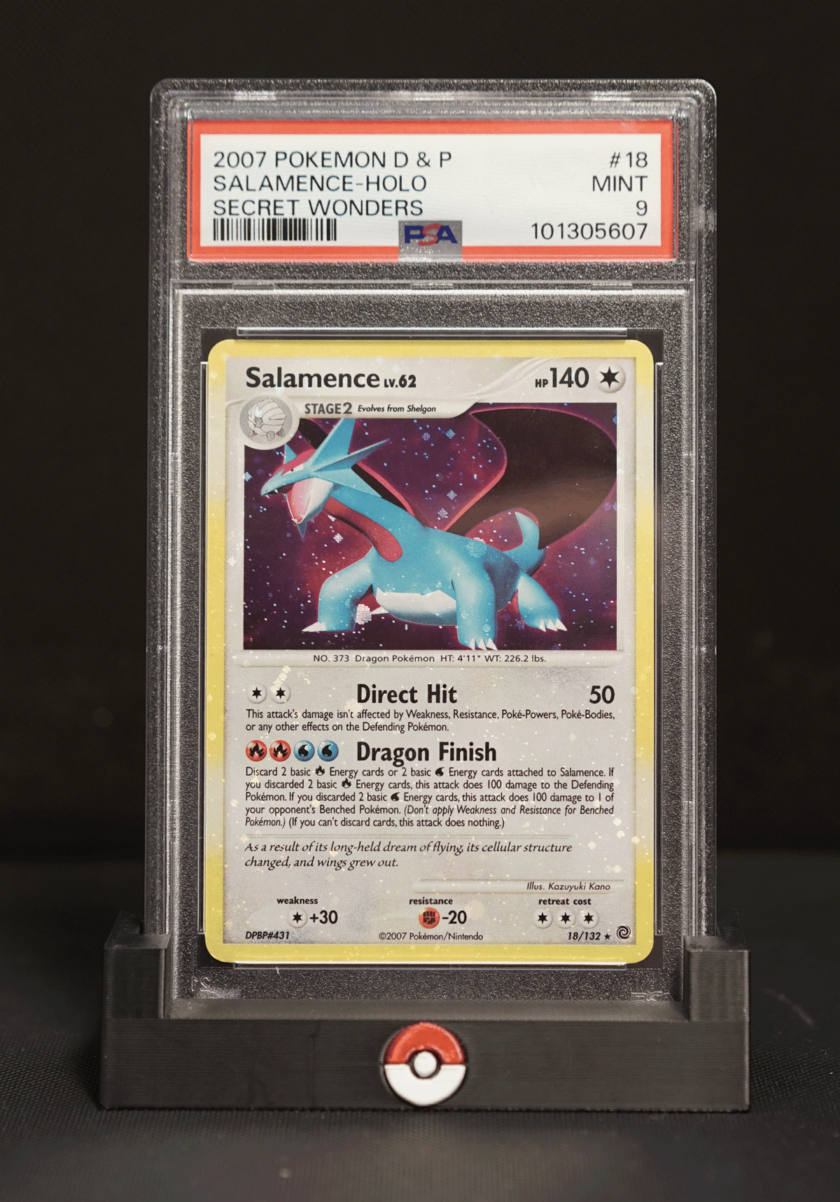 Pokemón Salamance Holo PSA 9 MINT