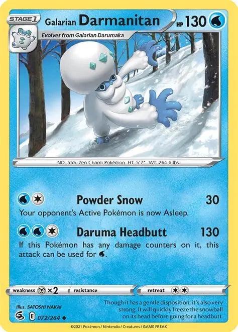 Fusion Strike - Galarian Darmanitan #072