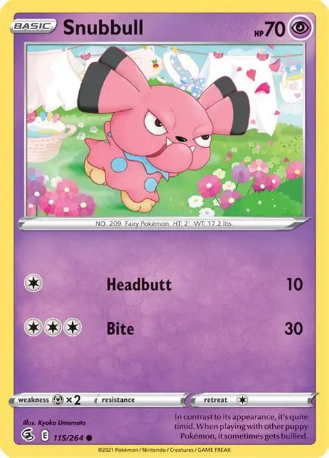 Fusion Strike - Snubbull #115