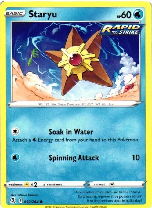 Fusion Strike - Staryu #052